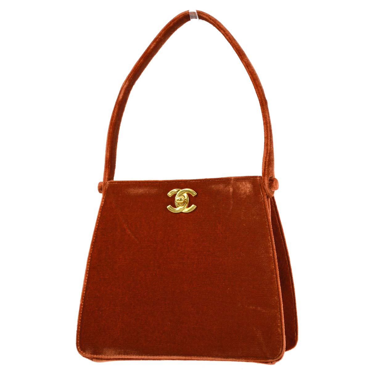 Chanel * 1996-1997 Orange Velvet Handbag