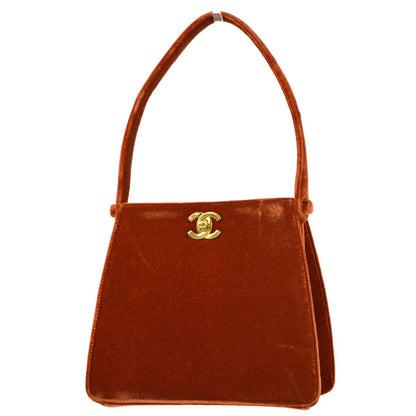 Chanel * 1996-1997 Orange Velvet Handbag