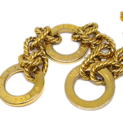 Celine Gold Chain Belt #90 Small Good