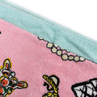 Chanel Icon Beach Towel Pink Small Good
