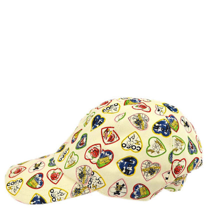 Chanel Ivory Valentine Cap Hat #M Small Good