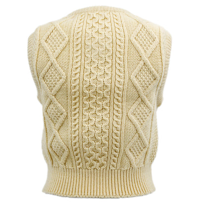 Chanel Vest Sweater Ivory 96A #38