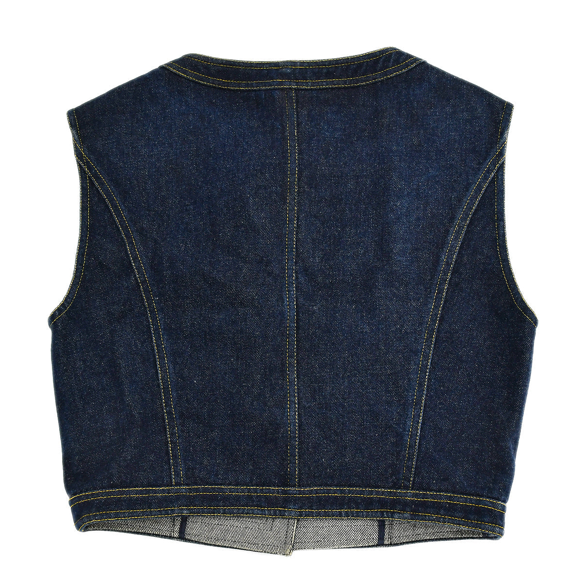 Chanel Vest Denim Jacket Indigo