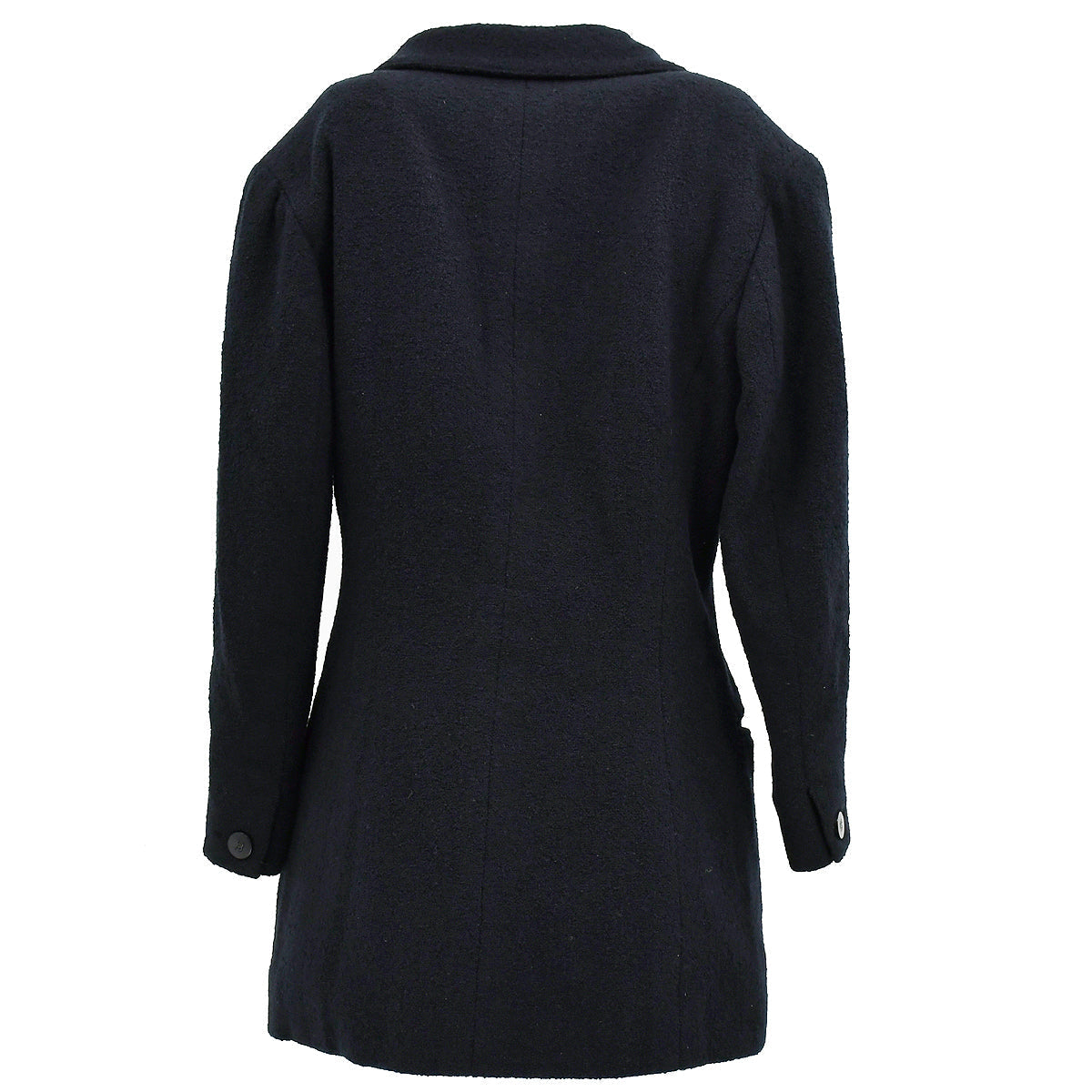 Chanel Single Breasted Jacket Black 98P #38