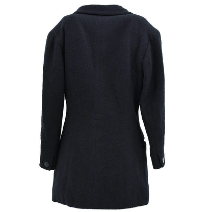 Chanel Single Breasted Jacket Black 98P #38