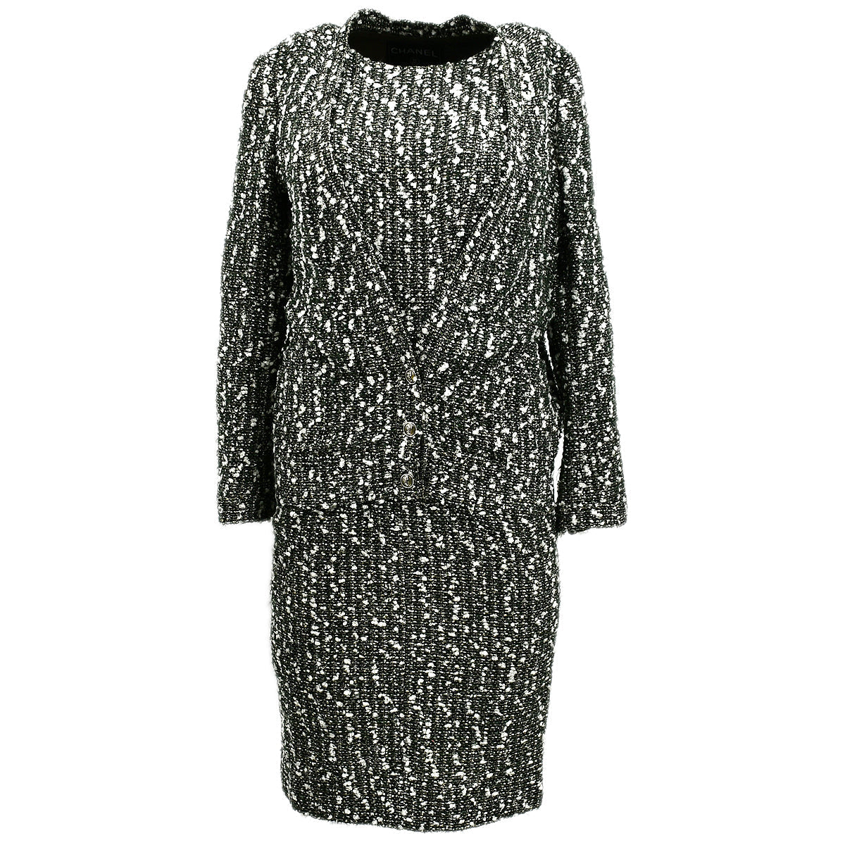 Chanel Setup Suit Jacket Dress Green 04A #36