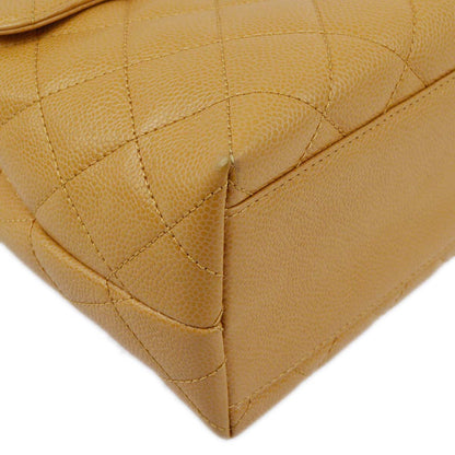 Chanel 2003-2004 Beige Caviar Kelly Handbag