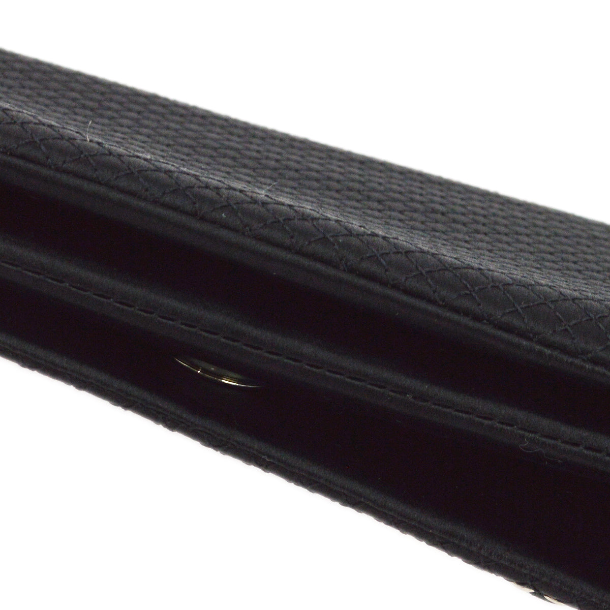Chanel 2004-2005 Black Satin Chain Handbag