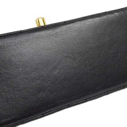 Chanel 1994-1996 Black Lambskin Small Diana Shoulder Bag