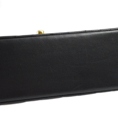 Chanel 1991-1994 Black Lambskin Small Diana Shoulder Bag