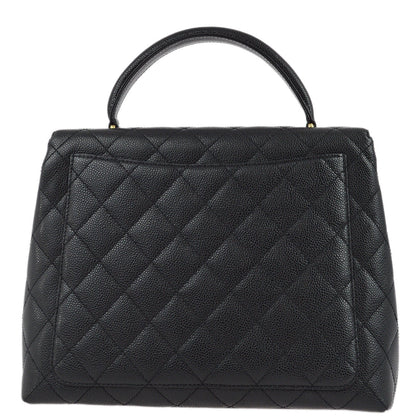 Chanel 2004-2005 Black Caviar Kelly Handbag
