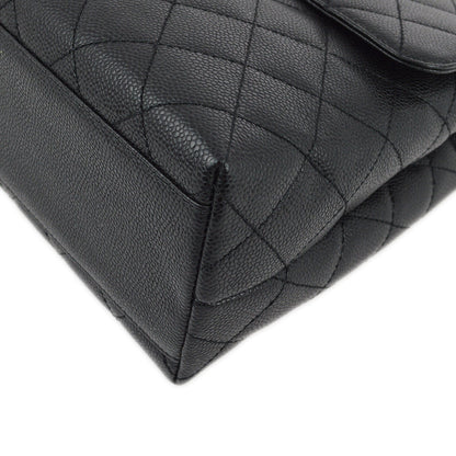 Chanel 2004-2005 Black Caviar Kelly Handbag