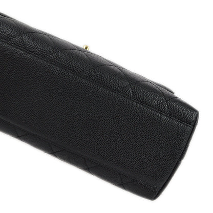 Chanel 2004-2005 Black Caviar Kelly Handbag
