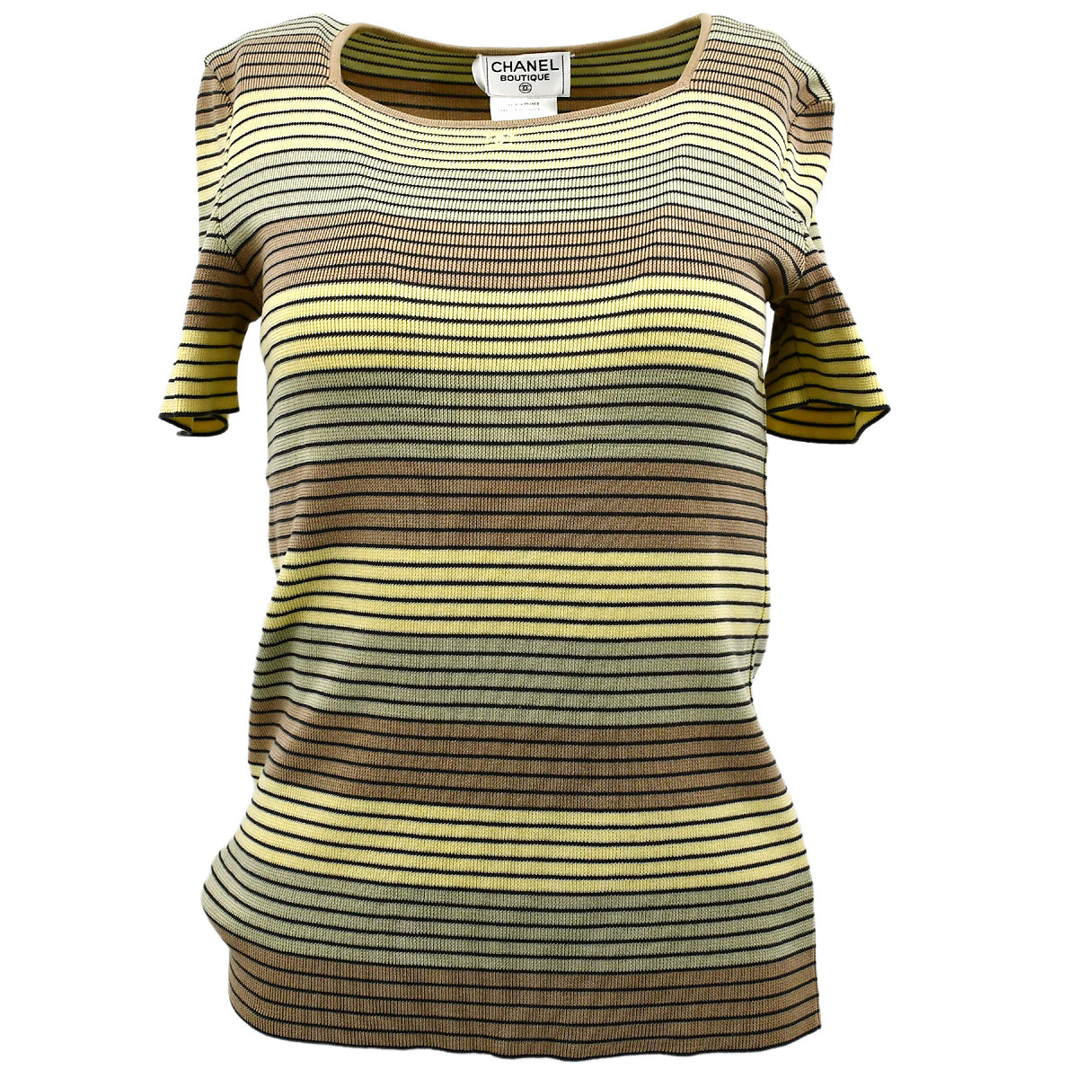 Chanel T-shirt Brown 98P #42