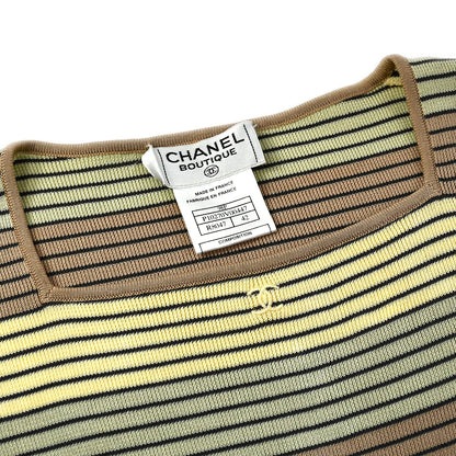 Chanel T-shirt Brown 98P #42