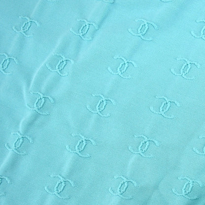 Chanel Cropped T-shirt Light Blue 97P #36