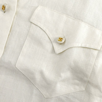 Chanel Shirt White 97P #38