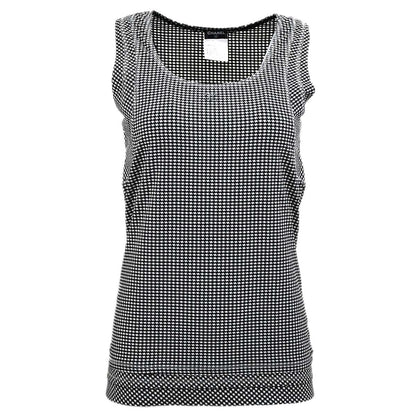 Chanel Sleeveless Tops Black 08C #38