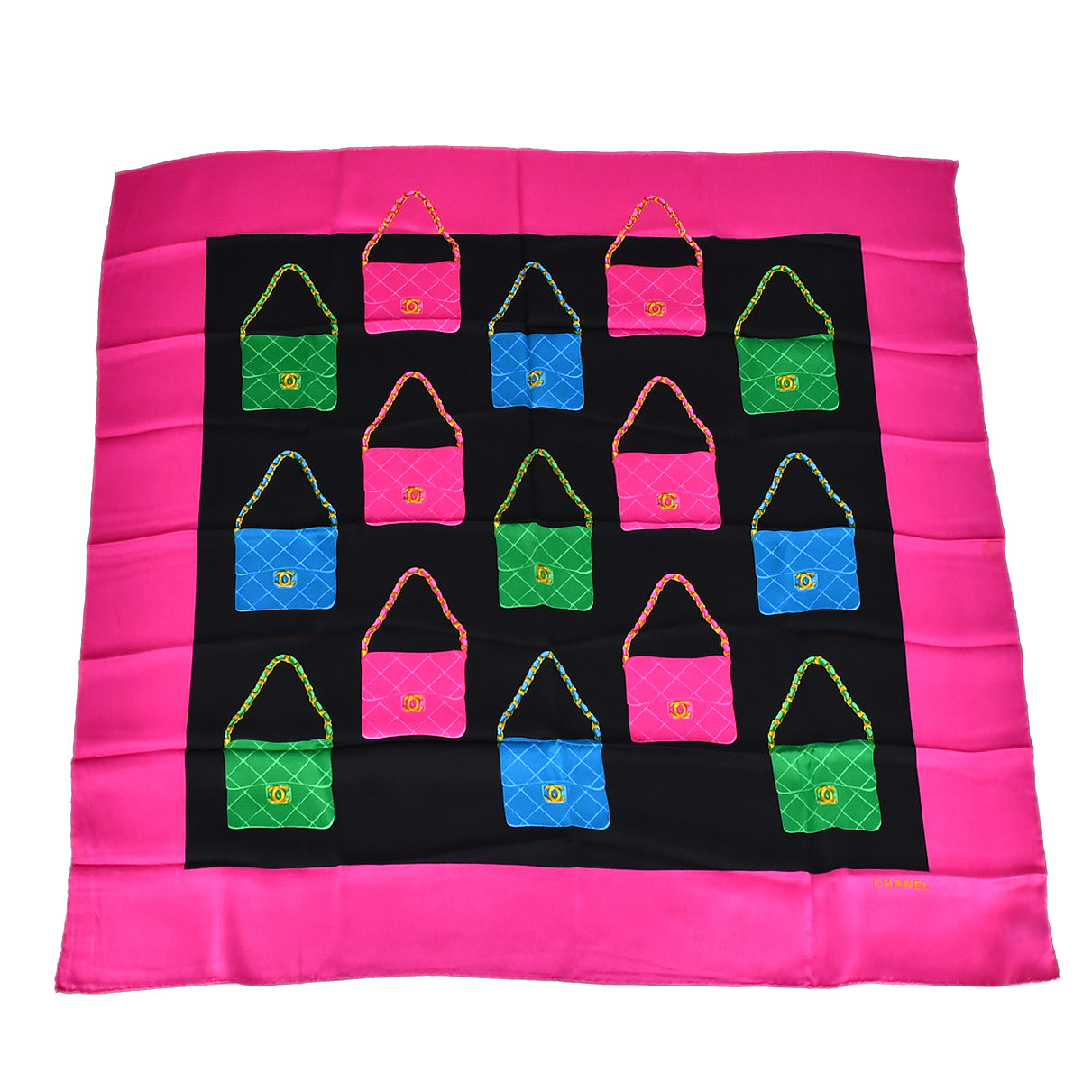 Chanel Scarf Pink Small Good