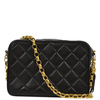 Chanel 1994-1996 Black Lambskin Camera Bag Mini