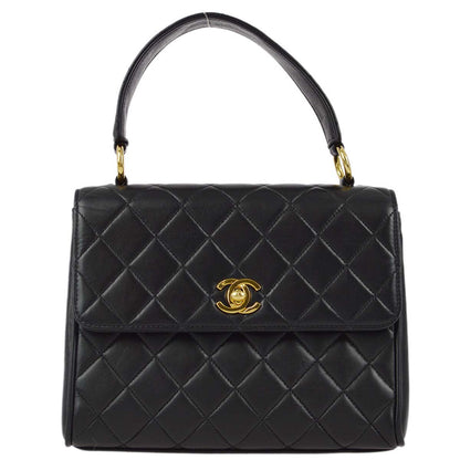 Chanel 1996-1997 Black Lambskin Handbag
