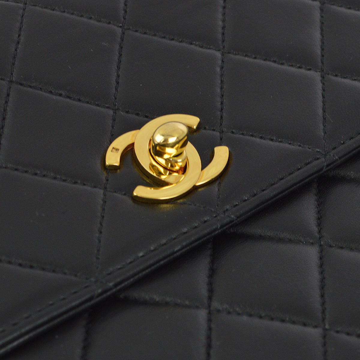 Chanel 1996-1997 Black Lambskin Handbag