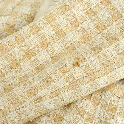 Chanel Setup Suit Jacket Skirt Ivory 96P #38 #40