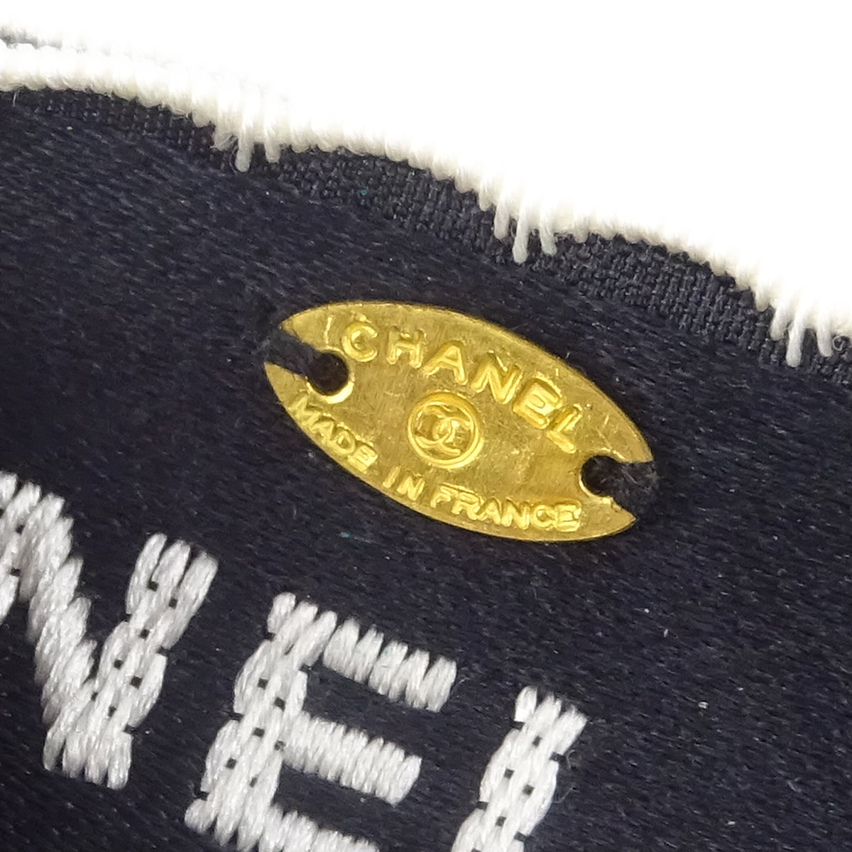 Chanel Bow Brooch Pin Black