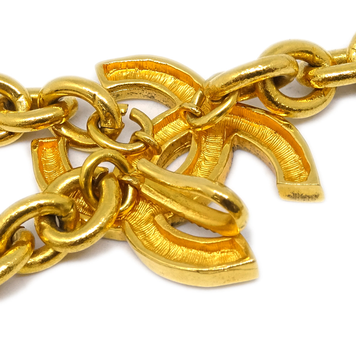 Chanel CC Chain Belt Gold 684 Small Good