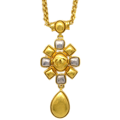 Chanel Gold Pendant Necklace 97A