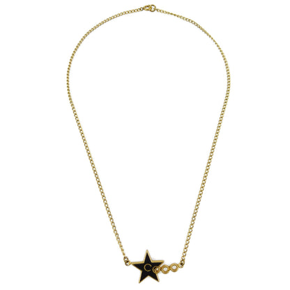 Chanel Star COCO Pendant Necklace Gold 01P