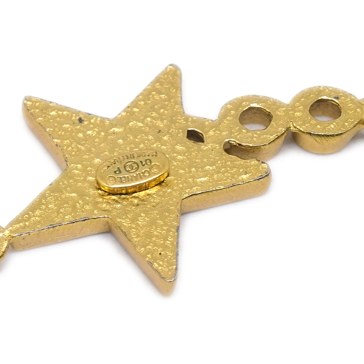 Chanel Star COCO Pendant Necklace Gold 01P