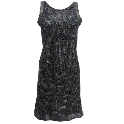 Chanel Setup Suit Jacket Dress Navy 04A #36