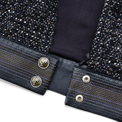 Chanel Setup Suit Jacket Dress Navy 04A #36