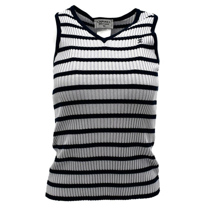 Chanel Sleeveless Tops Gray 98P #40