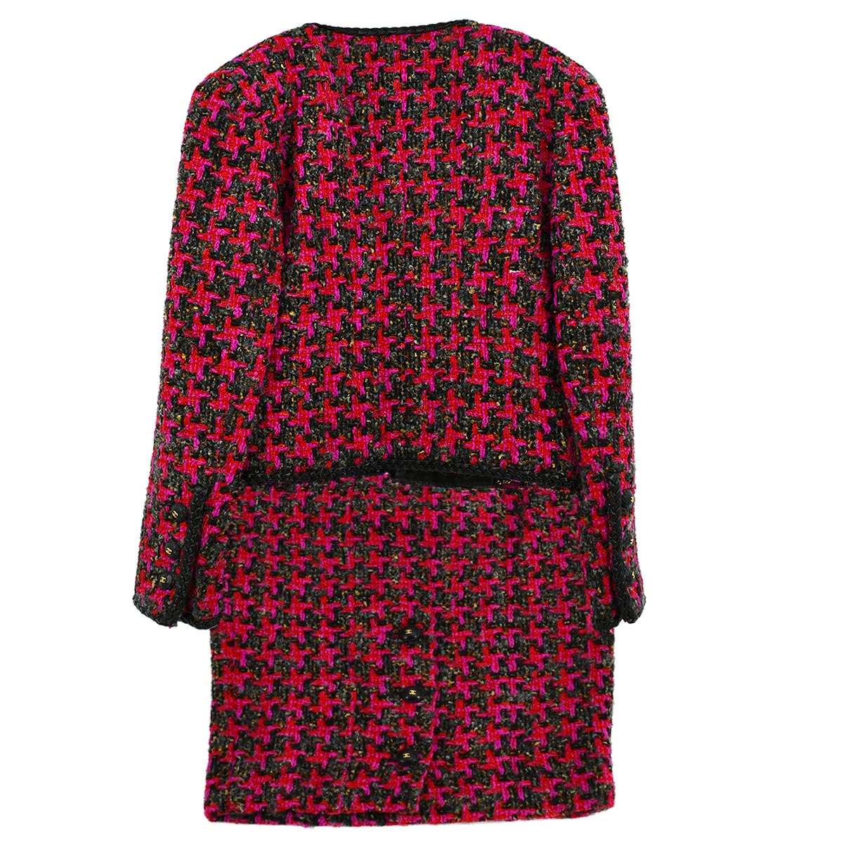 Chanel Setup Suit Jacket Skirt Pink 29 #36
