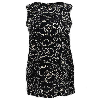 Chanel Sleeveless Tops Black