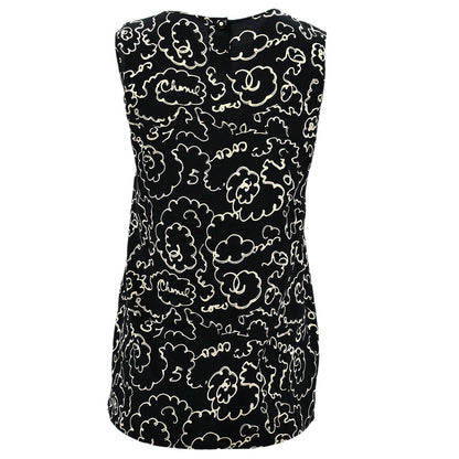 Chanel Sleeveless Tops Black