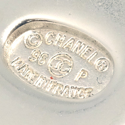 Chanel Turnlock Brooch Pin Silver Small 96P