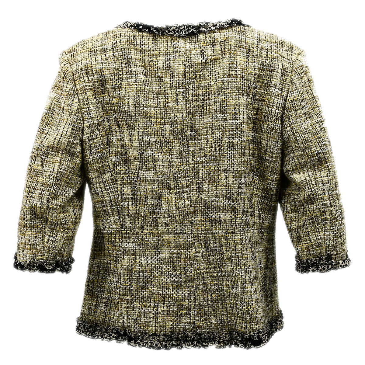 Chanel Collarless Jacket Beige 03P #48