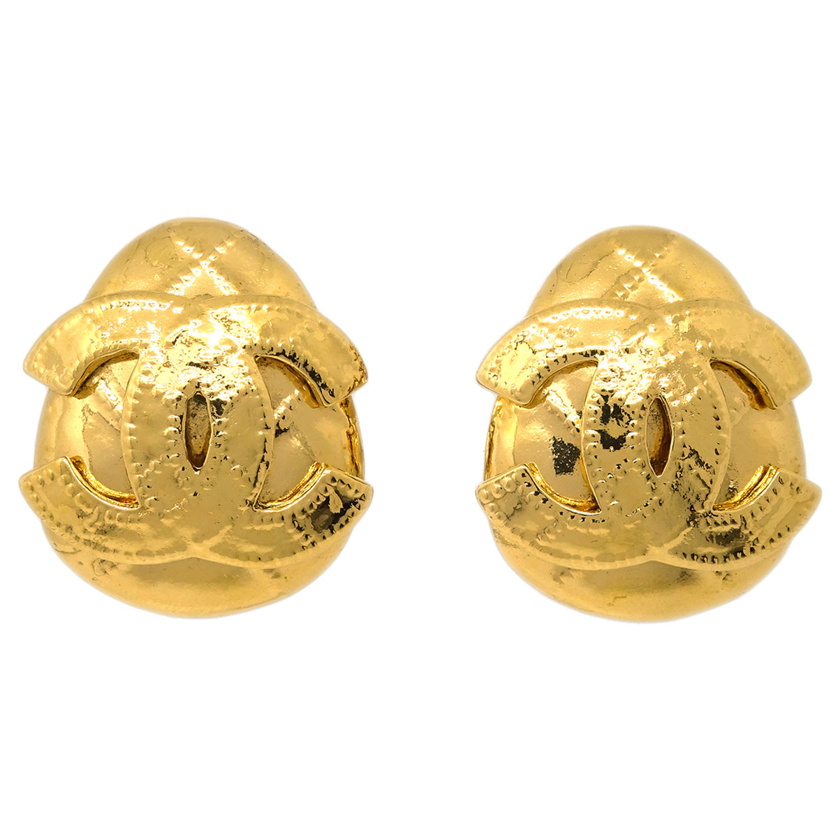 Chanel Earrings Clip-On Gold 94P