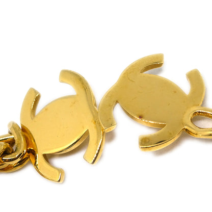 Chanel Dangle Turnlock Earrings Clip-On Gold 96A