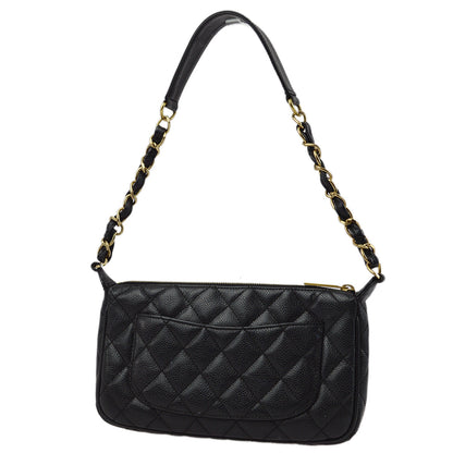 Chanel 2001-2003 Black Caviar Shoulder Bag