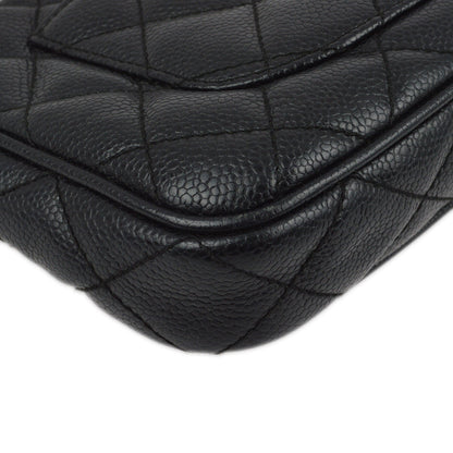Chanel 2001-2003 Black Caviar Shoulder Bag
