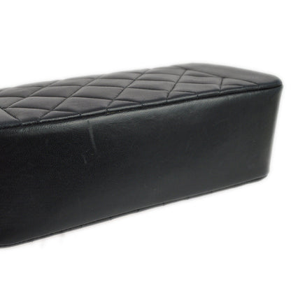 Chanel 1996-1997 Black Lambskin Small Diana Shoulder Bag