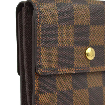Louis Vuitton 2006 Damier Portefeuille Elise Bifold Wallet N61654