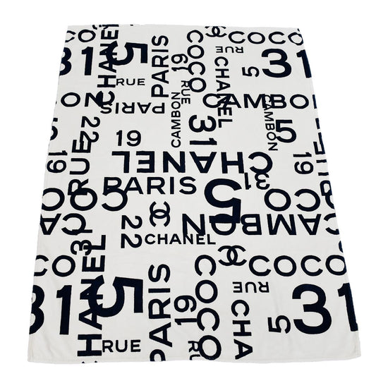Chanel Beach Towel White Small Good