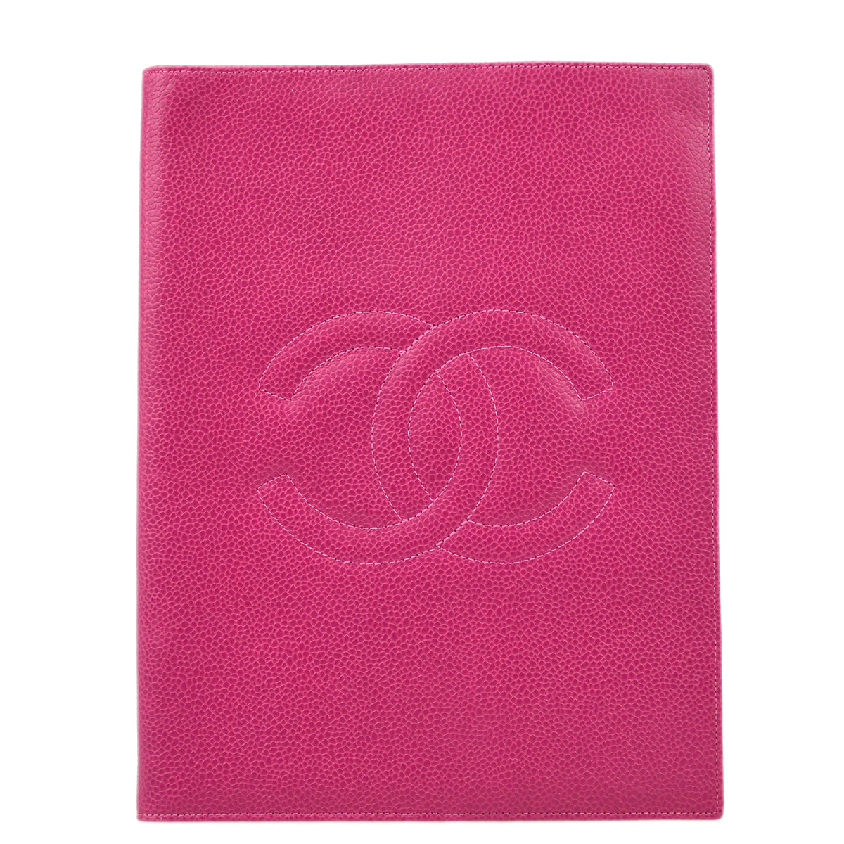Chanel 1994-1996 Pink Caviar Notepad Cover Small Good