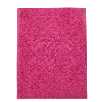 Chanel 1994-1996 Pink Caviar Notepad Cover Small Good