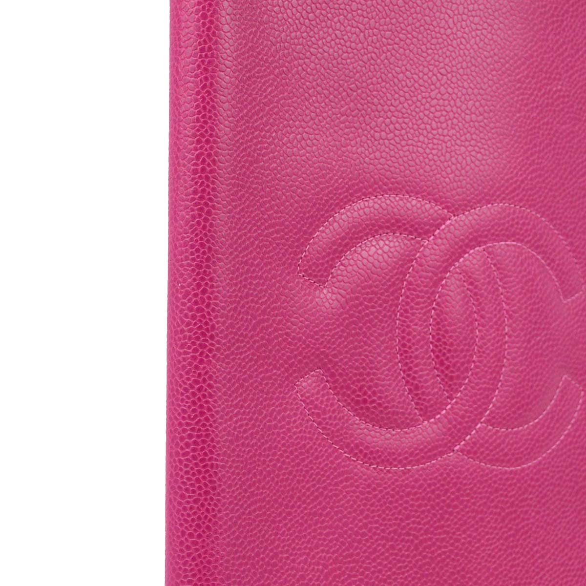 Chanel 1994-1996 Pink Caviar Notepad Cover Small Good